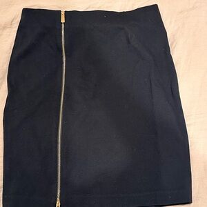 Vince Camuto Black Skirt with Gold Zipper